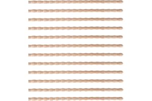 FUKAISU 12 Uds Molduras de Madera sin Terminar, 40x1,2x0,7cm Molduras Decorativas 3D para Bricolaje Espejos Armarios Ventanas Puertas Paredes y Decoración del Hogar (Estilo Calabaza Única)