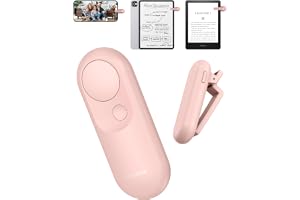 Maxonar Kindle fjärrkontroll för bläddring med magnetisk laddning, rosa | Kindle Clicker, RF-sidosvarv, magnetisk 2-i-1-förvaring, 100 timmar Batteri, för Paperwhite, Oasis, Scribe, Kobo och iPad