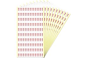 ‎YIKIADA YIKIADA 1500 Stück Rot Pfeil Aufkleber Selbstklebende 30 × 10 mm Produktfehlern Etiketten - Klein Markung für Produkte Inspektionsfehler