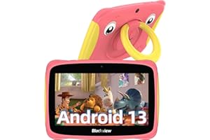 ‎BLACKVIEW Blackview Tab 3 Kids Tablet Android 13 Kinder Tablet 7 Zoll Display 4GB RAM 32GB ROM, 3280mAh, Tablet für Kinder mit Tragbarem Griff und Sturzsicherer Hülle Vorinstalliertes iKids/Google Play