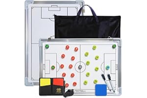 CREADY® Fotbollstränare skiffer 44 x 31 cm, taktisk träningsbindemedel, presenter till tränare, magnetisk fotbollstavla, fotb
