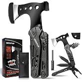 16in1 Multi-Purpose Tool Camping Accessories Gifts for Men | Multitool with Axe Survival Kit Knife Multipurpose Gift Father B