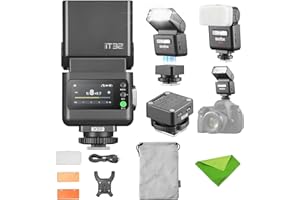 Flash Godox iT32 TTL Mini con Disparador X5F para Fujifilm, Flash de cámara 2.4G HSS 1/8000s, Zapata caliente magnética, Compatible con Fuji X100VI, XS20, XT5, XT30 II, XS10, XM5, X-T4, X-E4, X-T3, GF
