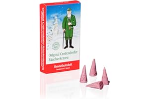 Original Crottendorfer - Räucherkerzen - Duft: Sandelholzduft - Menge: 24 Stück - Größe: M - Made in Germany