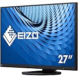 EIZO FlexScan EV2760-BK 68,5 cm (27 Zoll) Ultra-Slim Monitor (DVI-D, HDMI, USB 3.1 Hub, DisplayPort, 5 ms Reaktionszeit, Aufl