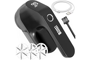 ‎LEBENLANG LEBENLANG Electric Lint Shaver, 2000 mAh, Includes LED Display and Cleaning Brush, Up to 2 Hours Running Time, Lint Shaver for Clothes, Lint Remover, Lint Remover, Lint Shaver, Lint Remover