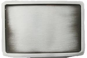 JEAN'S FRIEND JEANSFRIEND Classic New Rectangle Blank Hebilla del cinturón Belt Buckle Custom Hebilla del cinturón Belt Buckle (Antique Silver Plated Color)
