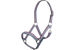 HKM SPORTS EQUIPMENT Halfter -Linz-, braun/grau/pink/blau, Shetty