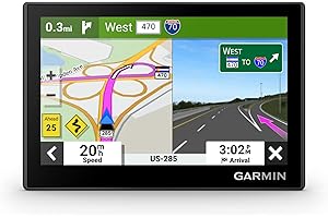 Garmin Drive 53, Navigatore Satellitare per Auto, Touchscreen 5", Traffico in tempo reale, Mappa Europa completa, Aggiornamenti inclusi, ZTL, TripAdvisor, WiFi, Cavo USB-C