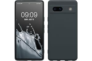 kwmobile Carcasa Compatible con Google Pixel 7a Funda - con Bordes elevados - Apto Carga inalámbrica - Azul turquí Mate