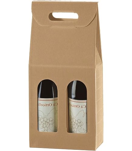 Sacs kraft pour 1 bouteille / vin 14+8x39cm en papier kraft brun