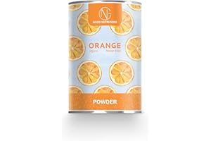 ‎GOOD NUTRITIONS Good Nutritions® Orangenpulver – gefriergetrocknet| Bio| Vegan| ohne Zusatzstoffe| Smoothie, Smoothie Bowl, Joghurt, Dessert, Granola, 120g
