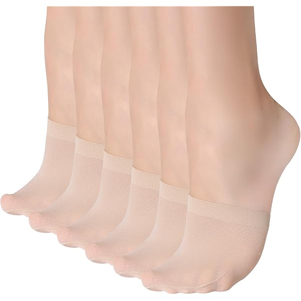 6 Paar Unsichtbare Füßlinge Damen - Rutschfeste Ballerina Socken Für Flache Schuhe