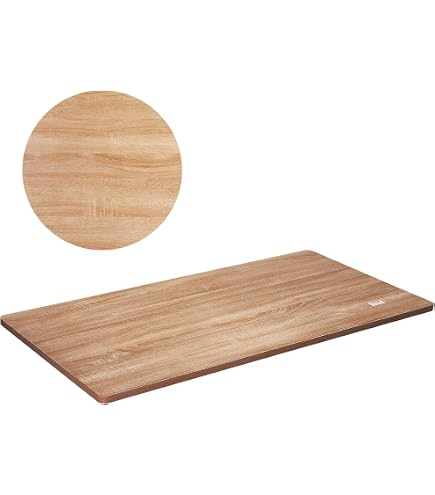 Plateau De Table Forte Chêne Sonoma 180 X 90 X 3,8 Cm - Plateau Bois Pour Bureau Ou Table