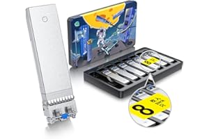 10GTEK [8 Pack] 10Gb SFP+ LR Singlemode Fibre Module 10km, 10GBase-LR LC Transceiver Compatible for Cisco SFP-10G-LR, Meraki, Mikrotik, Ubiquiti UniFi UF-SM-10G, Netgear, Zyxel,Qnap,Synology,D-Link and more