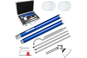 DEEFIINE Drechseleisen Set mit Hartmetall-Schneidplatten, verstellbare Drechselmesser Mit Schüsselschleifer,Drechselwerkzeug-Satz für Holz(7Stück)