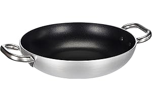 BALDASSARE AGNELLI Pentole Agnelli FAMA10SEL28 Select Tegame in Alluminio, 2 Manici in Acciaio Inossidabile, 28 cm, Argento