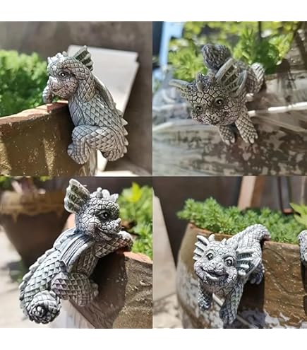 Dragon Water Fountain Garden Decoration Garden Dragon Statue Fountain Décor Resin Fountain Sculpture Dragon Fountain Ornament - 15