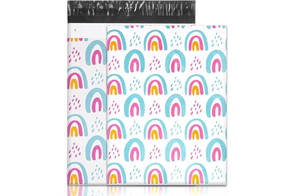 Wanxida 100 Pcs Pochette Envoie Colis Vinted, Emballage Colis Vinted Avec Ruban Auto-scellant, Enveloppe Plastique Expedition pour Les Petites Entreprises et les Magasins de Détail (25,5x33cm)