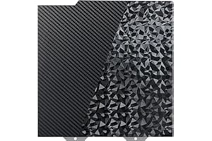 IdeaFormer Diamond PEO+Carbon Fiber PET Placa de impresión para Bambulab A1 Mini, Doble Cara Texturizada PEO PET Sheet Plataforma de Acero Placa de Impresora 3D para Bambu Lab A1 Mini 184x184mm