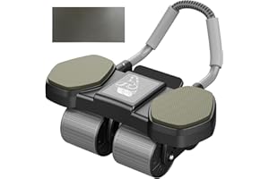 ARAER Bauchroller,Bauchtrainer für zuhause, verbessertes 4-Rad-Design, ultrastabiler Kerntrainer zur Stärkung von Bauchmuskeln und Rumpf, langlebig und leicht, perfekt für Männer und Frauen, Heimfitness