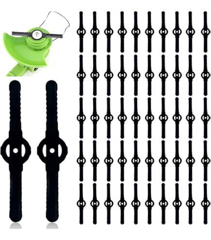 100 Lame Di Ricambio In Plastica Per Tagliabordi Gardena Lame Per Decespugliatore Da 70 Mm 84188585 - Foto 5