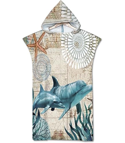 Poncho Bain Rapide Poncho Bain Enfant Proumhang | Serviette Capuche Microfibre | Plage, Piscine | 75x60cm Cape De Bain Enfant