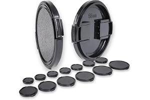 LENS-AID retro objektivlock 77 mm universal Lens Cap | Skydd för kameraobjektiv mot damm, repor och stänk på fototur eller re