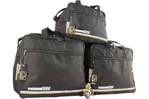 made4bikers Komplett Set Koffer und TopCase Innentaschen passend für BMW R1250GS-LC (K51) Adventure ab 2018- mit ALU-Koffern