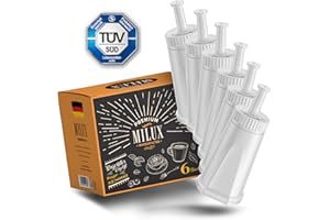 MILUX® 6x Ersatzwasserfilter für Sage [TÜV ZERTIFIZIERT] - Für Sage Barista Pro/Touch/Express/Oracle/und viele mehr - Ersetzen SES008 / SES810 / SES875 / SES880 / SES920 / SES980 / SES990
