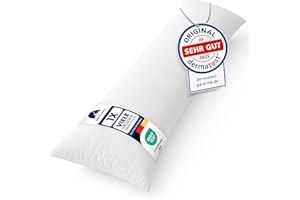 Gentle North Hochwertiges Seitenschläferkissen 40x145 cm - Langes Kissen für Seitenschläfer - Körperkissen - Körperkissen für Erwachsene mit Mikrofaser-Füllung 40 x 145 cm lang - –kotex - Schlafkissen