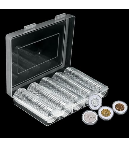 CAPSULES DE MONNAIE pratiques rangement transparent accessoires boîte CAPSULES DE MONNAIE pratiques rangement transparent accessoires boîte