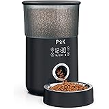 PUPPY KITTY Automatische voederautomaat voor kat en hond, 4 liter timer voederdispenser, met aangepaste uitlaatbeton, portiec
