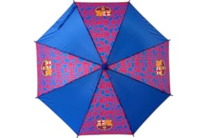 CYPBRANDS CyP Brands-FC Barcelona, Paraguas, Sombrillal, Diámetro 48 cm, Automático, Color blaugrana, Producto Oficial