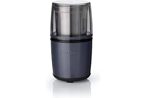 CUISINART Kitchen SG21BE Młynek do przypraw, 2 wyjmowane miski, ostrza ze stali nierdzewnej, czarny, srebrny