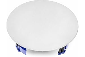 Power Dynamics NCSS8 - Altoparlante da soffitto da 8", 40 Watt, bianco, 8 Ohm, griglia in metallo, altoparlante con sistema di fissaggio rapido, ideale per installazione pubblica indirizzo