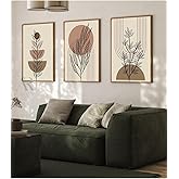 Ar Agency Canvas Painting Minimalist Line Art Boho Frameless Set of 3 Table 40 X 60
