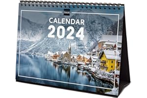 ‎FINOCAM Finocam - Kalendarz na 2024 rok Obrazy Biurkowy styczeń 2024 - grudzień 2024 (12 miesięcy) Charming Międzynarodowy