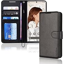 Rose Gold) Pixel 7 Pro Wallet Case, Flip Protective Cover With Card Holder, Stand And Wrist Strap - PU Leather With Magnetic Closure For Google Pixel 7 Pro On