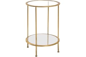 HAKU FURNITURE HAKU Möbel stolik kawowy metalowy, złoty, Ø 38 x wys. 55 cm