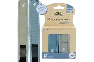 ‎KDA kda Mückenschutzarmbänder Uni DUO - 2 Armbänder 4 Nachfüller pro Packung - Sicherer Mückenschutz Moskito Insektenschutz - Taube & Salbei Design - Nylon Outdoor Wandern Camping Sport Sommer Must Have