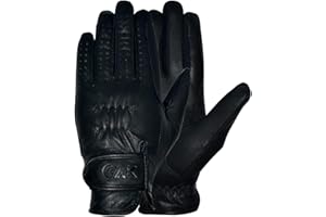 AK RIDING SPORTS AK Classic Real Soft Touch Gants d'équitation en Cuir Pleine Fleur Horse Riding Gloves AKRS-8045