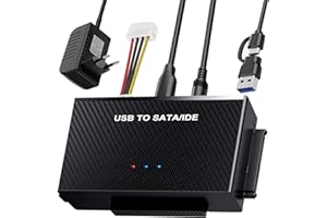 CARPOWER Adattatore universale USB 3.1 Convertitore HDD/SSD 2,5" e 3,5", compatibile Mac/Windows/Linux
