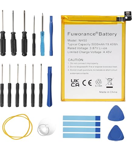 TECHTEK Batteria 4000mAh BL270 Compatibile Con Lenovo K6 Note E Motorola Moto E5, G6 Play