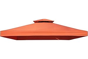 greemotion 469912 Ersatzdachbezug für Pavillon Livorno rot, wasserabweisendes Pavillondach, Sonnenschutz bis UV-Faktor 50+, robuster Pavillonbezug aus Ployester mit einer Materialstärke von 180g/m², ca. 300 x 300 cm