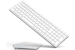Yivandi Wireless Bluetooth Keyboard for Apple Mac OS –QWERTY Layout, Scissor Keys Precise Typing, Rechargeable Battery, 60 Days Extra-Long Working Time, Compatible with iMac/MacBook Pro/Mac Mini