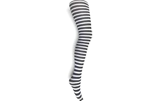 MYSASI Randiga strumpbyxor för flickor, mjuka och stretchiga – åldrarna 6–14 – perfekta för skola, dans, vardagskläder och halloween – randiga maskintvättbara tights för barn – halloween och