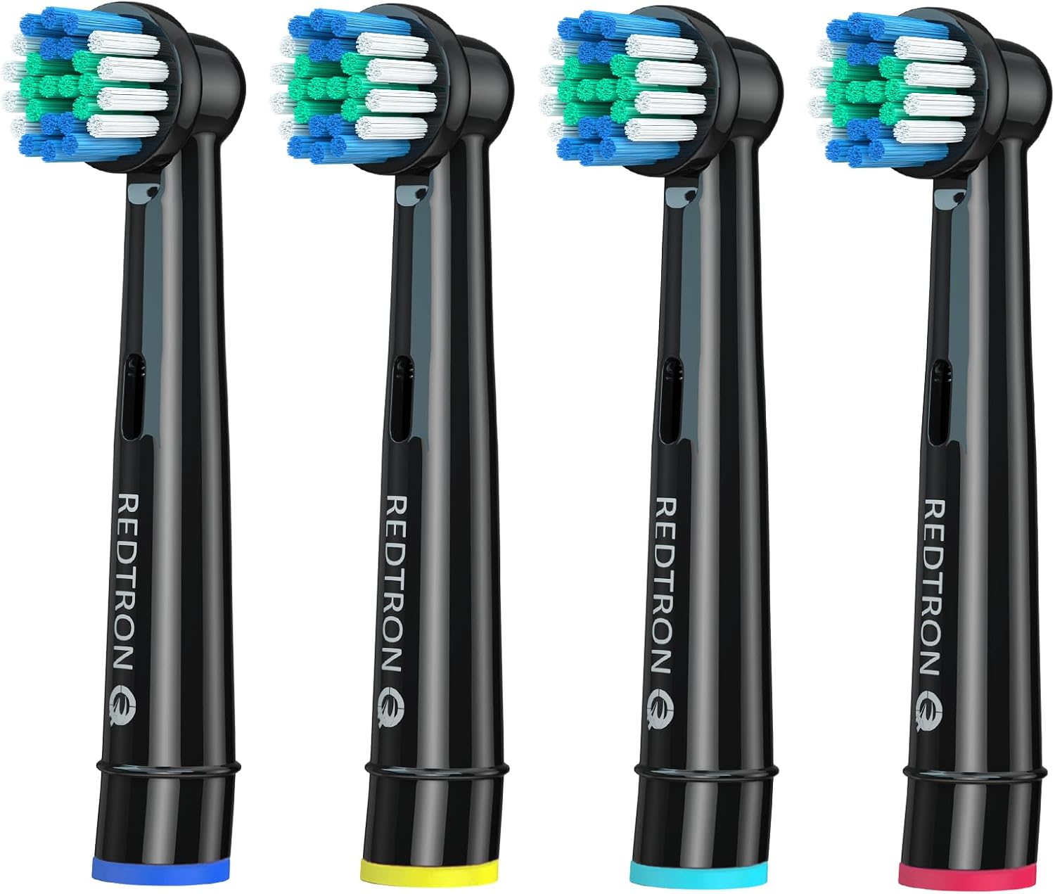 REDTRON Recambios para Cepillo de Dientes Eléctrico compatible con Oral B (4 unidades), Cabezal de cepillo de dientes Precision Clean Pro1000 Pro3000 Pro5000 Pro7000 y más