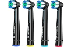 REDTRON Recambios para Cepillo de Dientes Eléctrico compatible con Oral B (4 unidades), Cabezal de cepillo de dientes Precision Clean Pro1000 Pro3000 Pro5000 Pro7000 y más