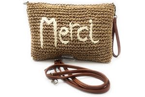 ENCARNI ZAPATERÍA Bolso Mujer Verano - Bolso Rafia Mujer - Bolsos Tejidos Crochet - Bolsos Bandolera Rafia